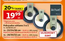 Auchan Pokrywka szklana 3 w 1 actuel oferta