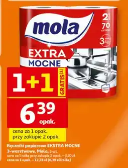 Auchan Ręczniki papierowe Mola Extra Mocne 2-pak oferta