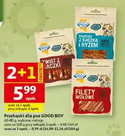 Auchan Przekąska dla psa filety wołowe Good Boy oferta