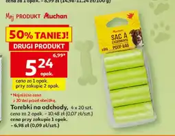 Auchan Torebki na odchody Auchan 4-pak oferta