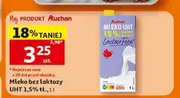 Auchan Mleko bez laktozy UHT 1,5% Auchan oferta