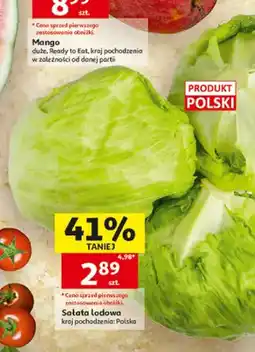 Auchan Sałata lodowa polska oferta