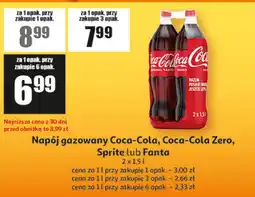 Auchan Napój gazowany Coca-Cola, Coca-Cola Zero, Sprite lub Fanta oferta