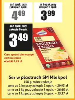 Auchan Ser w plastrach SM Mlekpol oferta