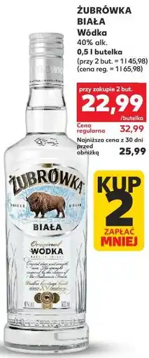 Kaufland Żubrówka Biała Wódka oferta