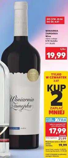 Kaufland WINIARNIA ZAMOJSKA Wino oferta