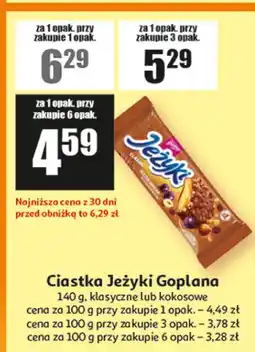 Auchan Ciastka Jeżyki Goplana oferta