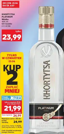 Kaufland KHORTYTSA PLATINUM Wódka oferta