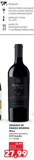 Kaufland SENORIO DE PANIZA RESERVA Wino oferta