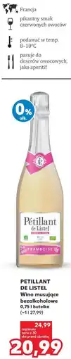 Kaufland PETILLANT DE LISTEL Wino musujące bezalkoholowe oferta
