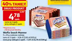 Auchan Wafle Snack Manner oferta