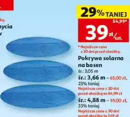 Auchan Pokrywa solarna na basen oferta