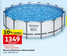 Auchan Basen stelażowy z akcesoriami oferta