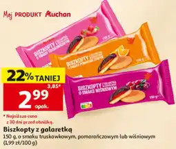 Auchan Biszkopty z galaretką oferta