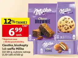 Auchan Ciastka, biszkopty lub wafle Milka oferta