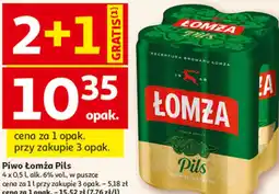 Auchan Piwo Łomża Pils oferta
