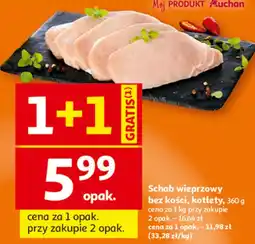 Auchan Schab wieprzowy bez kości, kotlety oferta