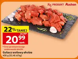 Auchan Gulasz wołowy ekstra oferta