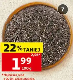 Auchan Nasiona chia - szałwia hiszpańska luzem lub w opakowaniu oferta