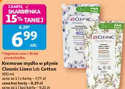 Auchan Kremowe mydło w płynie Cleanic Linen lub Cotton oferta
