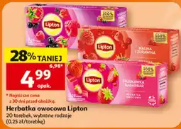 Auchan Herbatka owocowa Lipton oferta