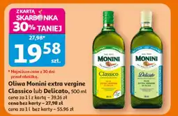 Auchan Oliwa Monini extra vergine Classico lub Delicato oferta