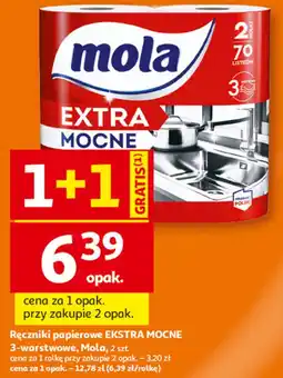 Auchan Ręczniki papierowe EKSTRA MOCNE Mola oferta
