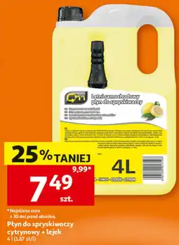 Auchan Płyn do spryskiwaczy cytrynowy + lejek Q11 oferta