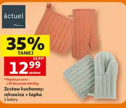 Auchan Zestaw kuchenny: rękawica + łapka oferta
