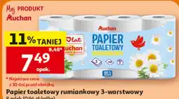 Auchan Papier toaletowy rumiankowy 3-warstwowy Auchan oferta
