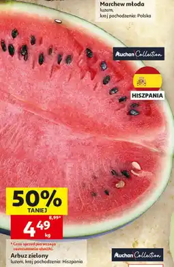 Auchan Arbuz zielony oferta