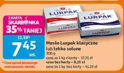 Auchan Masło Lurpak klasyczne lub lekko solone oferta