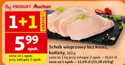 Auchan Schab wieprzowy bez kości, kotlety, Moj PRODUKT Auchan oferta