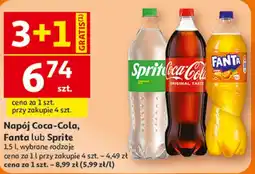 Auchan Napój Coca-Cola, Fanta lub Sprite oferta
