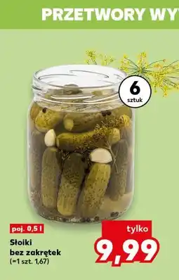 Kaufland Słoiki bez zakrętek, poj oferta