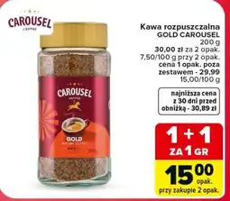 Carrefour Market Kawa rozpuszczalna GOLD CAROUSEL oferta