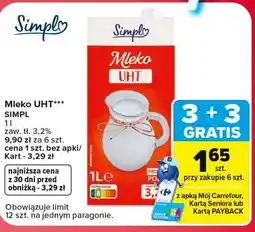 Carrefour Market Mleko UHT SIMPL oferta