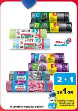 Carrefour Market Wszystkie worki na śmieci oferta