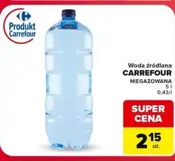 Carrefour Market Woda źródlana CARREFOUR oferta