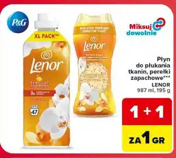 Carrefour Market Płyn do płukania tkanin, perełki zapachowe LENOR oferta