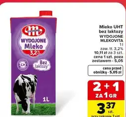 Carrefour Mleko UHT bez laktozy WYDOJONE MLEKOVITA oferta