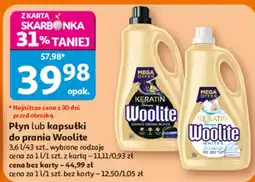 Auchan Płyn lub kapsułki do prania Woolite oferta