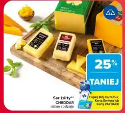 Carrefour Ser żółty CHEDDAR oferta