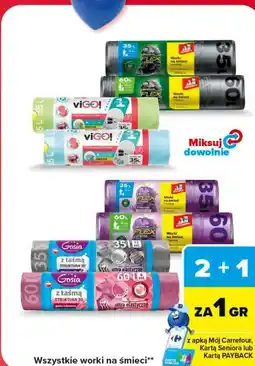 Carrefour Wszystkie worki na śmieci oferta