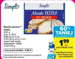 Carrefour Masło ekstra Simpl oferta