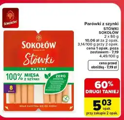 Carrefour Parówki z szynki STÓWKI SOKOŁÓW oferta
