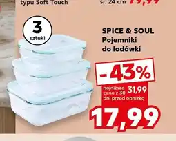 Kaufland Pojemniki do lodówki Spice & Soul 3-pak oferta