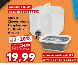 Kaufland Zlewozmywak kempingowy CRIVIT oferta