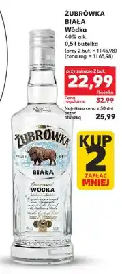 Kaufland Wódka Żubrówka Biała oferta