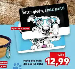 Kaufland Mata pod miski dla psa oferta